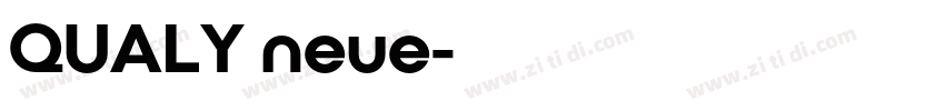 QUALY neue字体转换